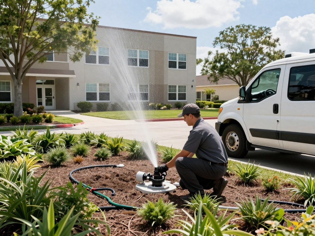 Commercial sprinkler startup for business property in Lakeland FL