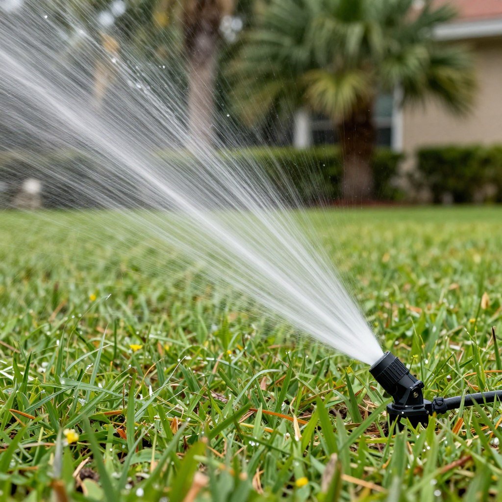 Low water pressure affecting sprinkler system performance in Lakeland