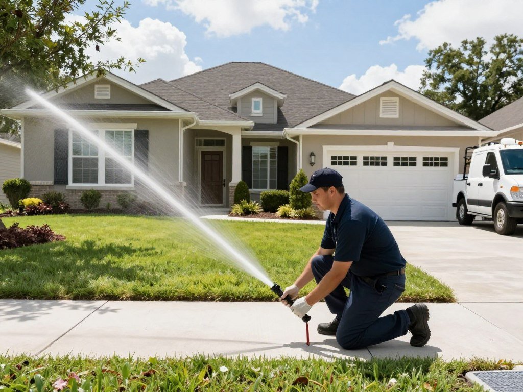 Residential sprinkler startup service in Lakeland neighborhood