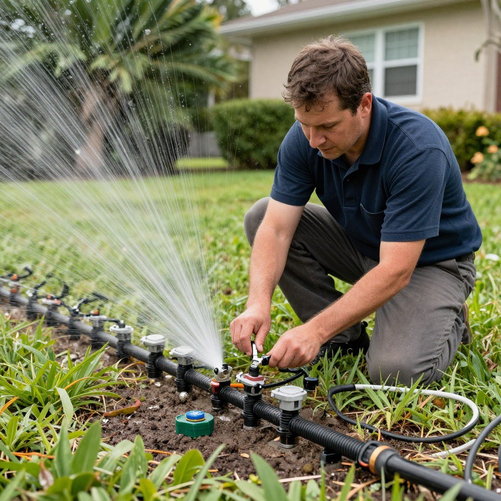 Seasonal sprinkler maintenance in Lakeland property