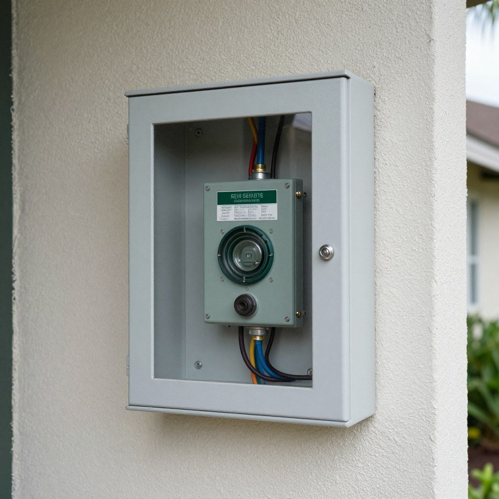Sprinkler system control panel with electrical issues in Lakeland home
