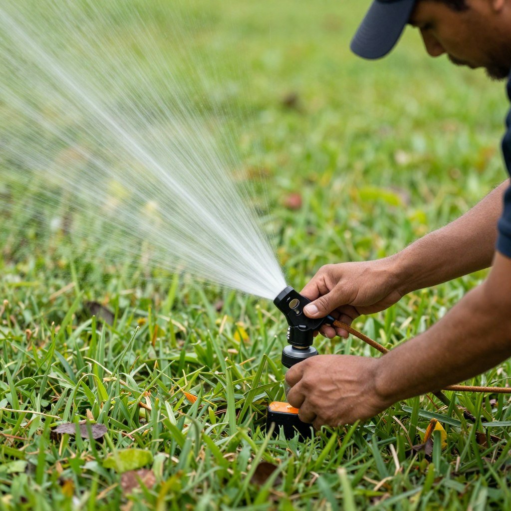 Sprinkler system efficiency adjustment in Lakeland