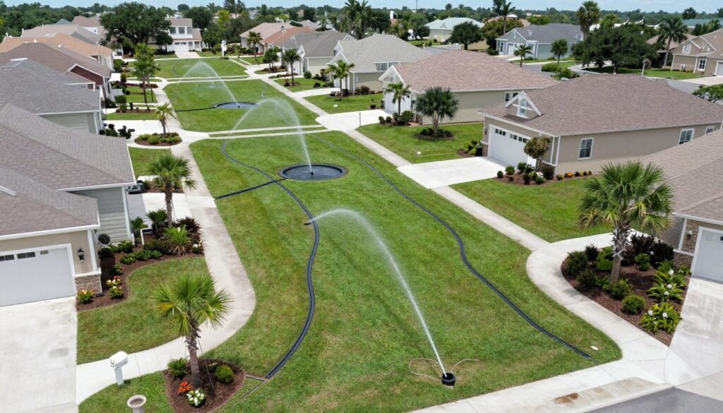 Commercial irrigation maintenance Polk County for HOA community