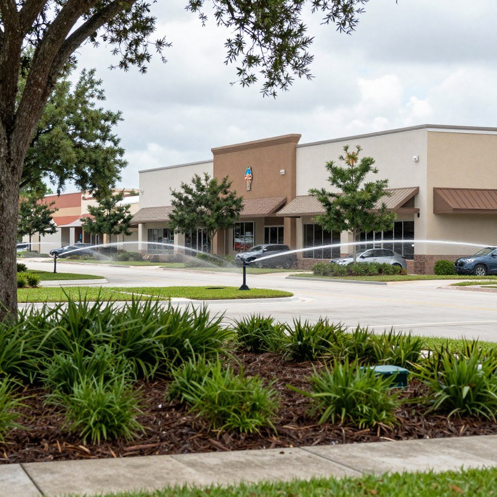 Commercial irrigation maintenance Polk County for business properties