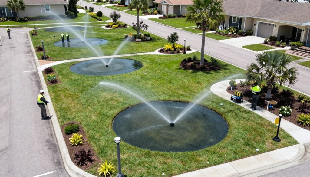 Commercial irrigation maintenance for HOA property in Polk County