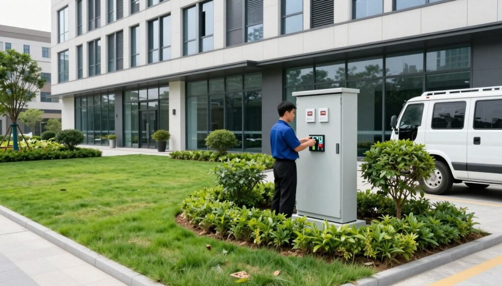 Commercial property irrigation panel repair in Downtown Lakeland