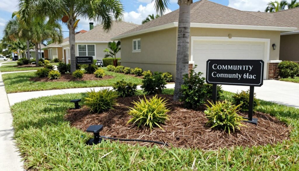 HOA common area irrigation system in Lakeland Highlands