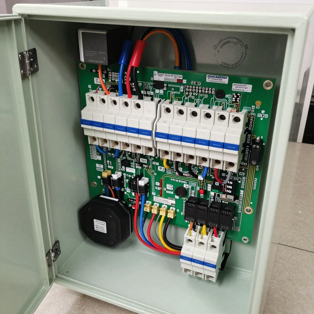 Irrigation panel repair in Lakeland FL showing internal components