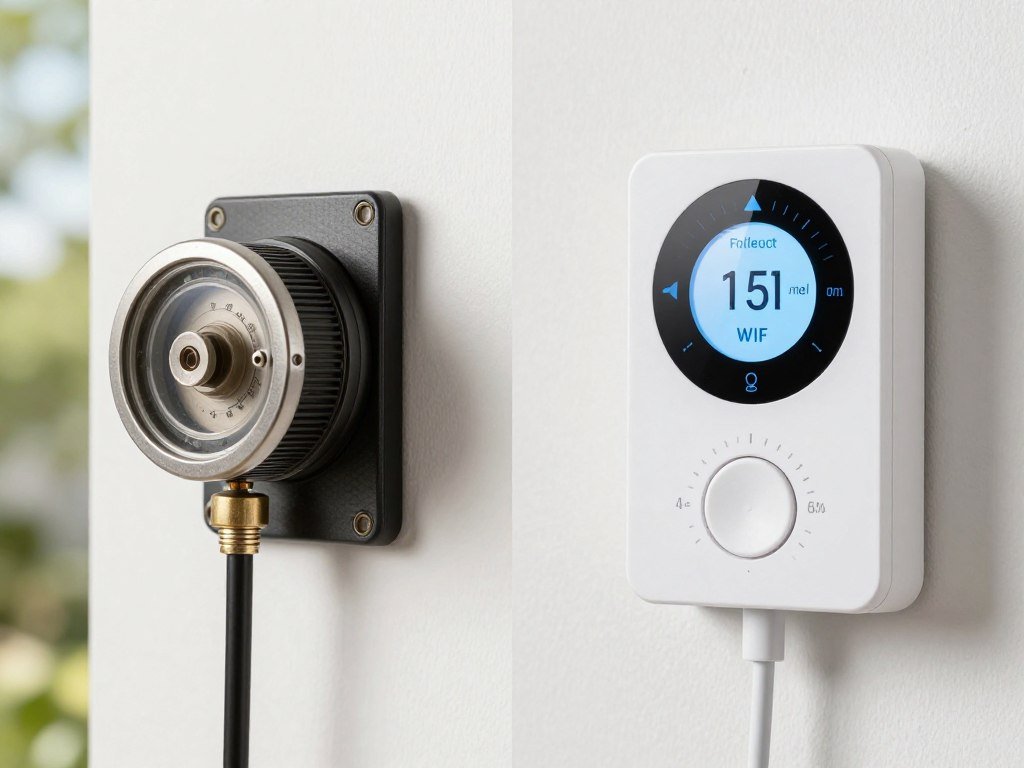 Old irrigation timer being replaced with smart controller