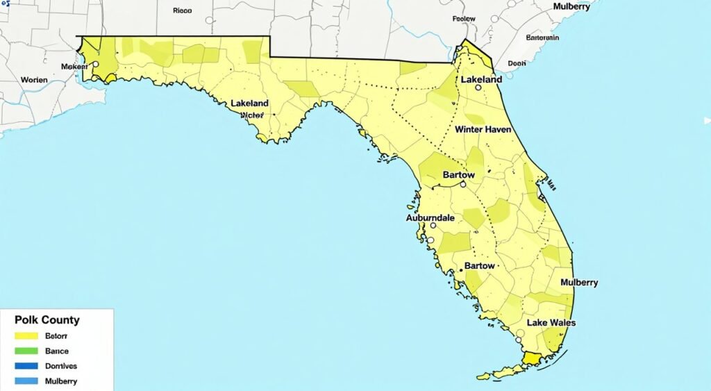 Polk County Florida irrigation service coverage area
