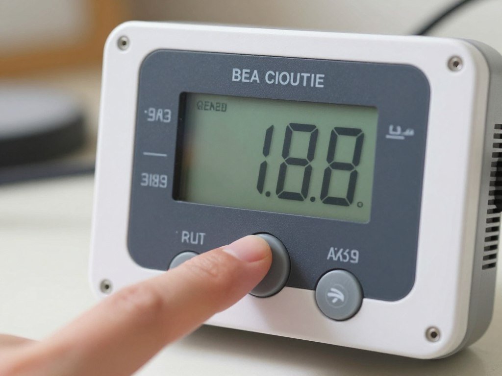 Sprinkler controller display screen showing error code during diagnostic testing