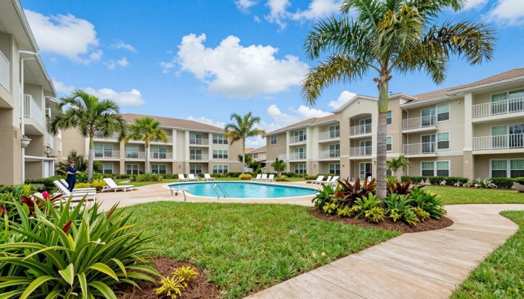 apartment community landscaping Lakeland FL