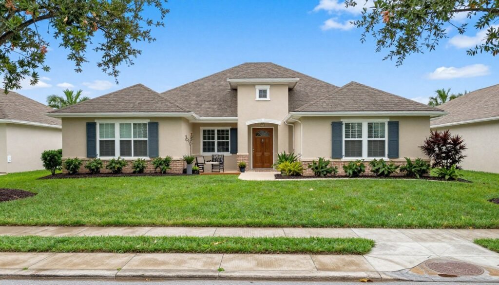 beautiful maintained lawn curb appeal Auburndale