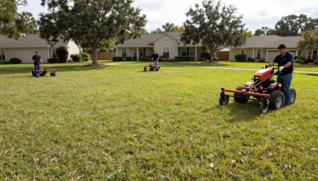 fall lawn care treatments Winter Haven Florida renovation season
