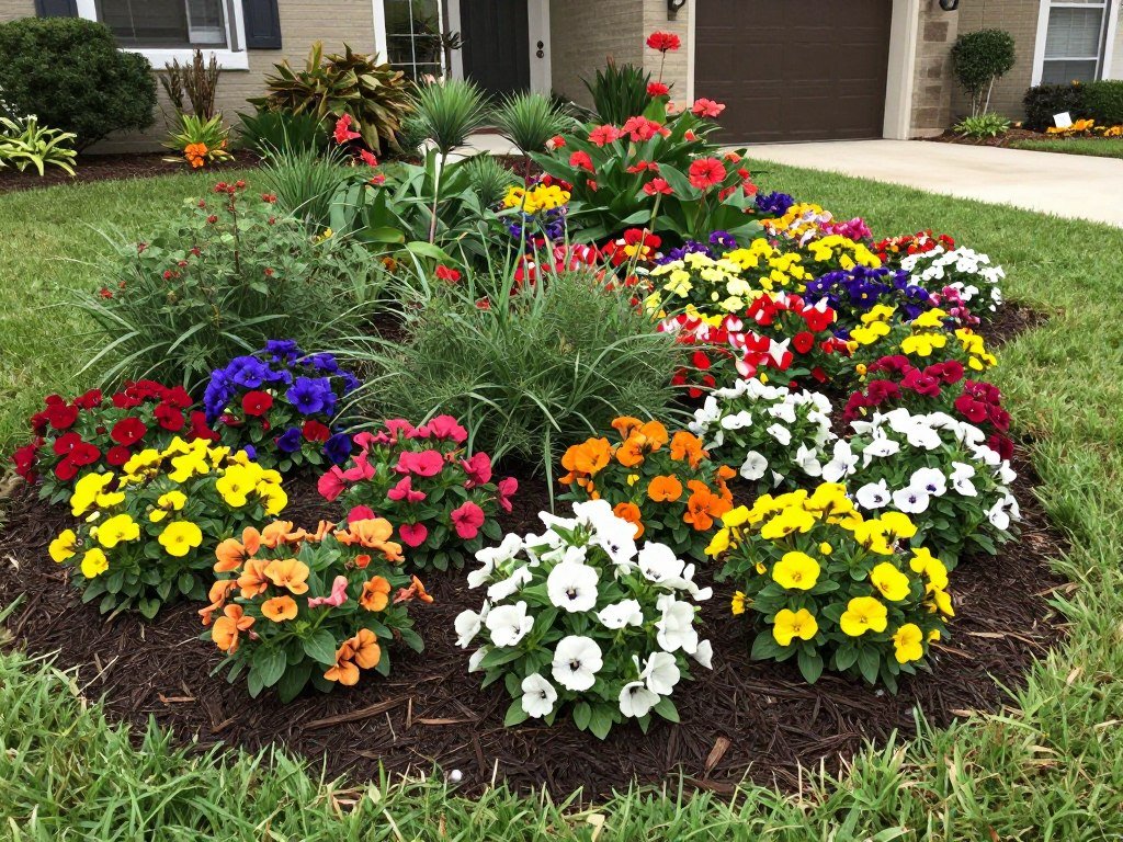 flower beds garden Polk County Florida seasonal color