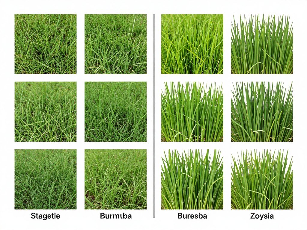 grass types comparison Florida lawns