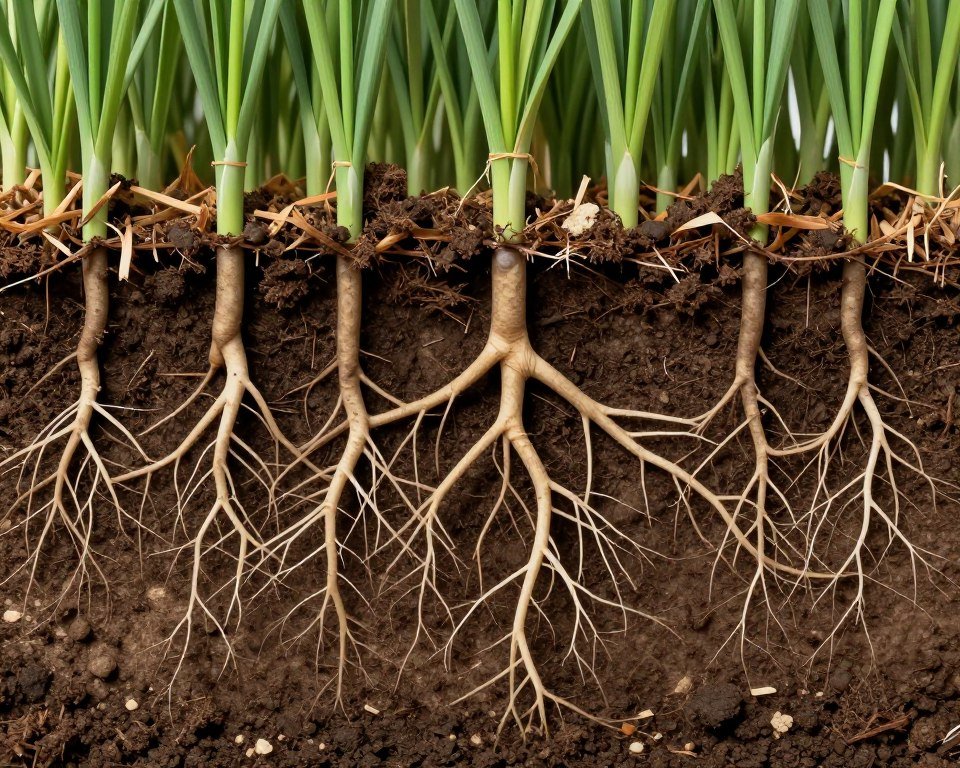 healthy grass root system lawn care