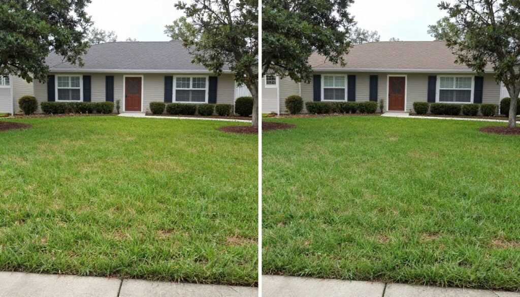 improved curb appeal Winter Haven lawn care results beautiful property