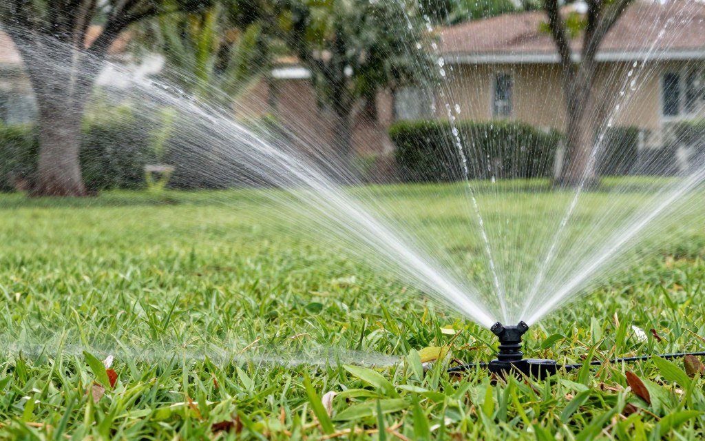 irrigation watering schedule Florida lawn care moisture management