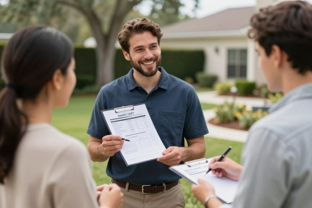 landscaping cost estimate for Lakeland Florida property