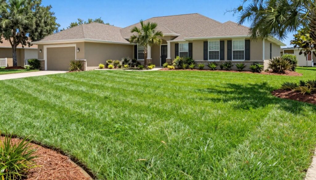 lawn care Winter Haven FL healthy green grass residential yard