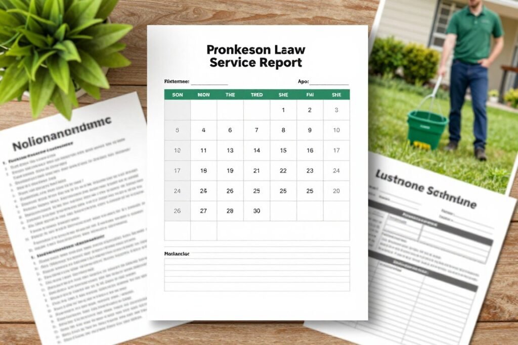 lawn care maintenance schedule and customer communication in Lakeland Florida