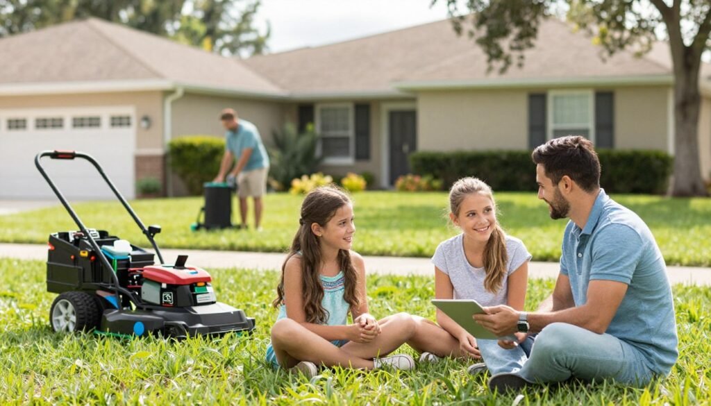 lawn care services save time for homeowners