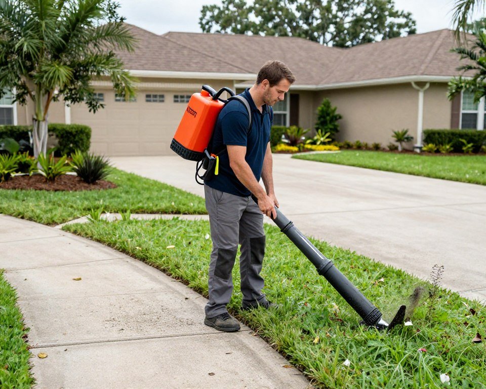 lawn mowing service Polk County cleanup process