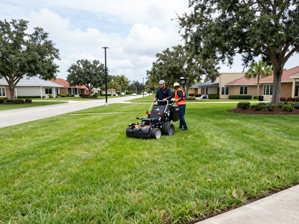 lawn mowing service Polk County commercial property