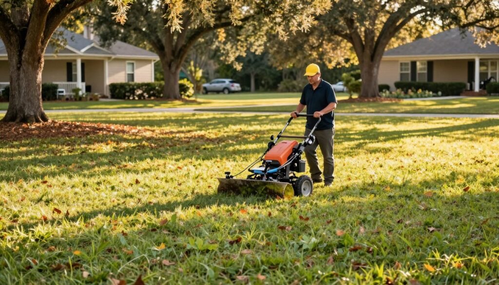 lawn mowing service Polk County fall maintenance