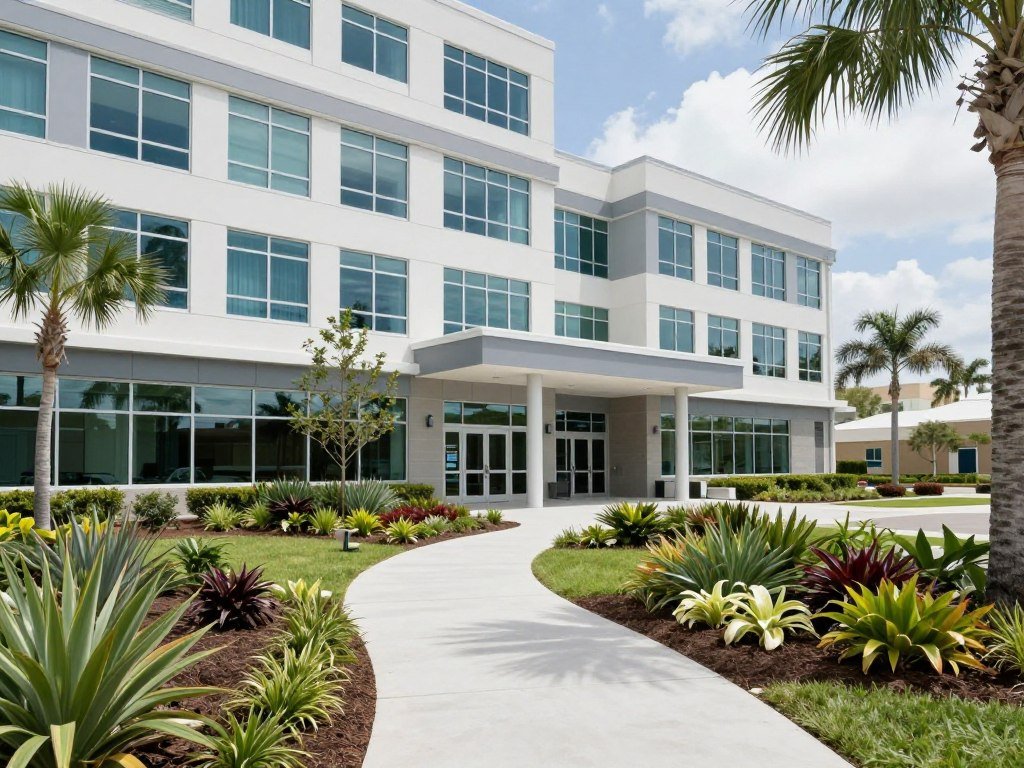 medical facility professional landscaping Lakeland