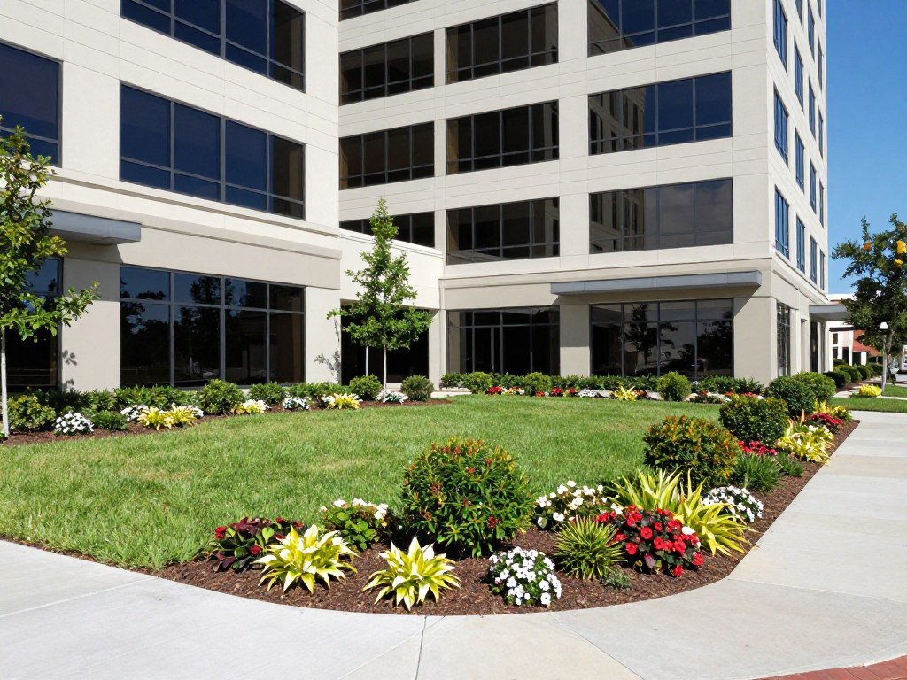 office building commercial landscaping Lakeland Florida