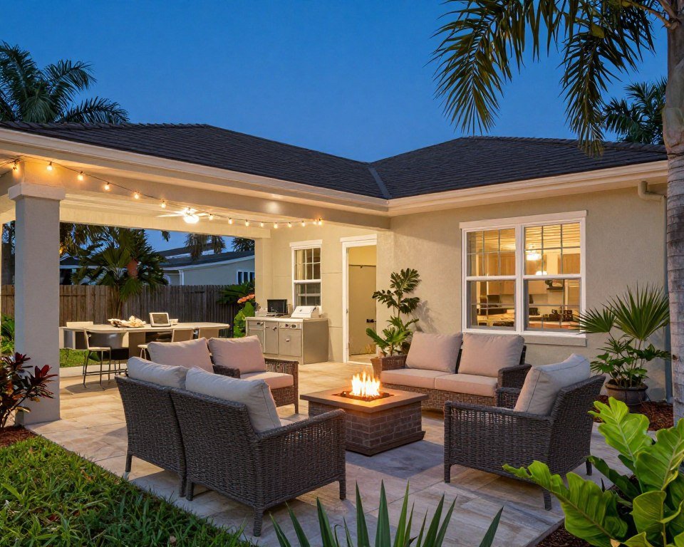 outdoor living spaces Polk County Florida landscape design
