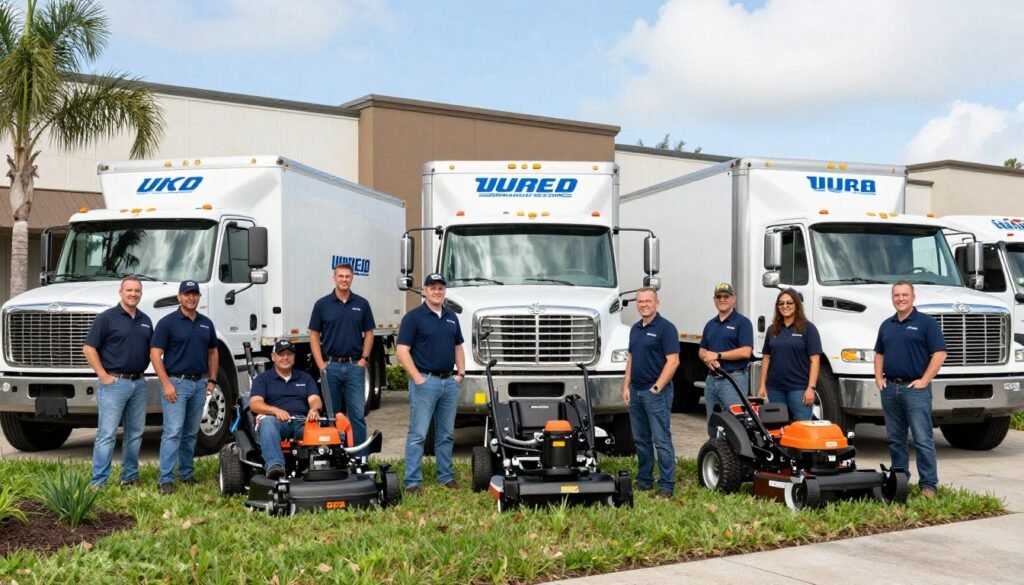 professional commercial lawn care team Lakeland Florida