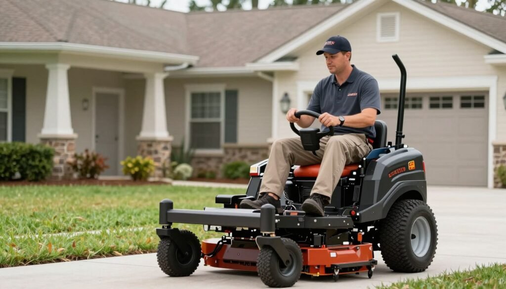 professional lawn mowing Lakeland commercial equipment