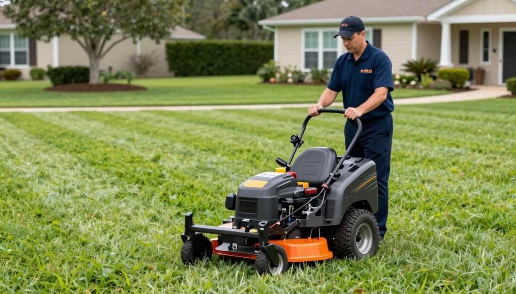 professional lawn mowing Winter Haven FL lawn maintenance service