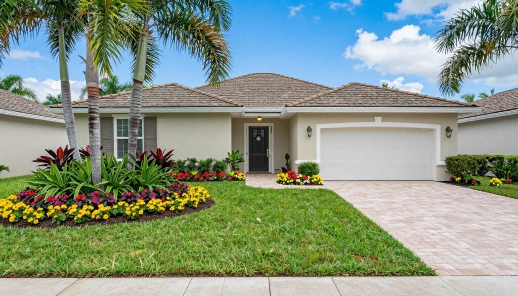 professionally landscaped property in Polk County Florida