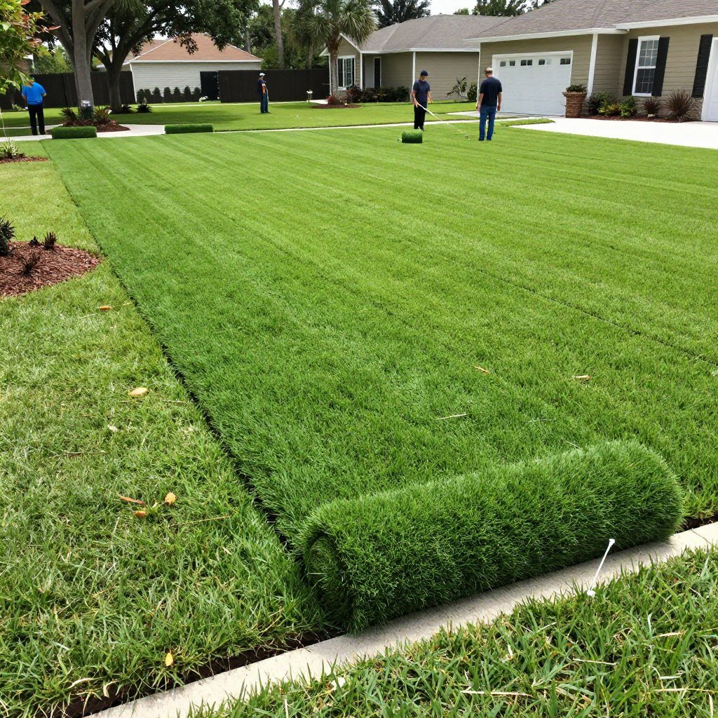 sod installation Polk County Florida new lawn