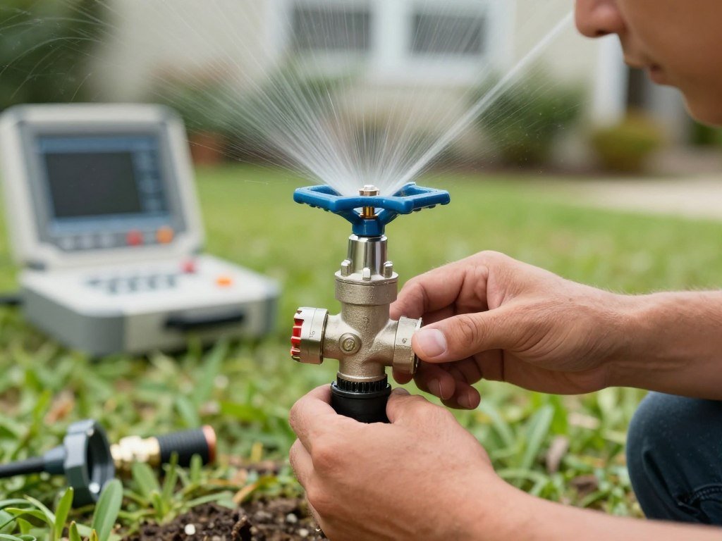 sprinkler system repair Lakeland Florida broken irrigation valve
