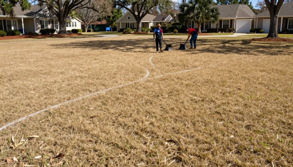 winter lawn maintenance Winter Haven minimal service period