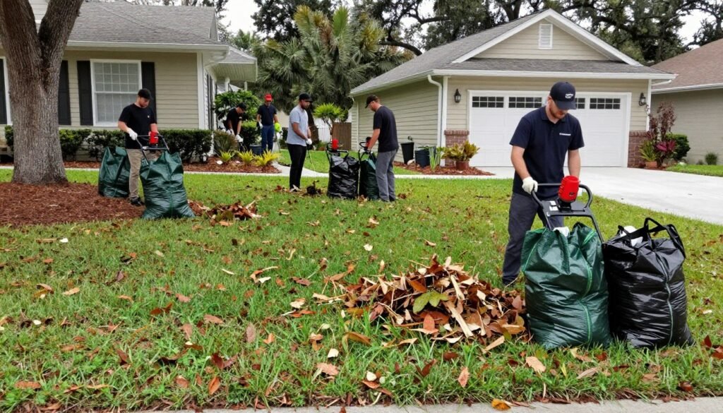 yard cleanup service Winter Haven seasonal lawn maintenance